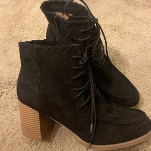 Lane Bryant Ankle Boots w/ Zipper (size 11w)